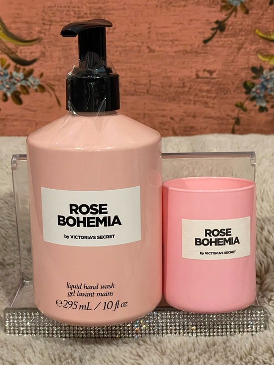 Victoria's Secret Other - Victoria's Secret Rose Bohemia Pink Liquid Hand Wash and Candle